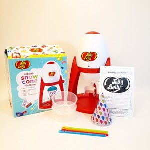 Electric Snow Cone/Ice Shaver Machine w/Cups & Straws - Jelly Belly - NE…